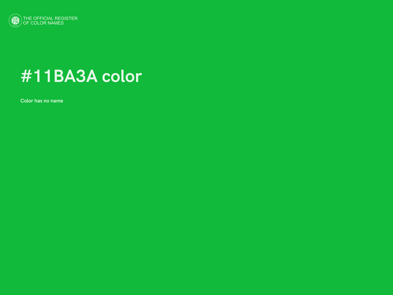 #11BA3A color image