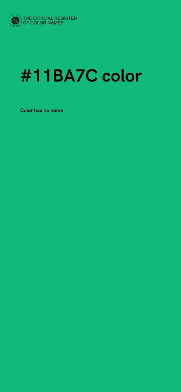 #11BA7C color image
