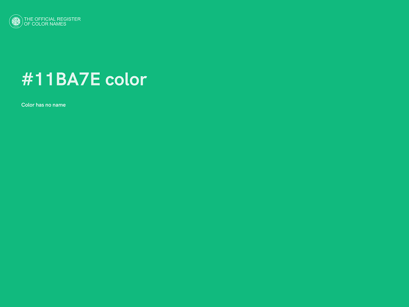 #11BA7E color image