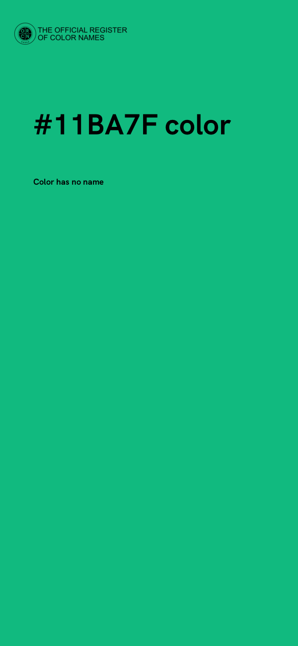 #11BA7F color image