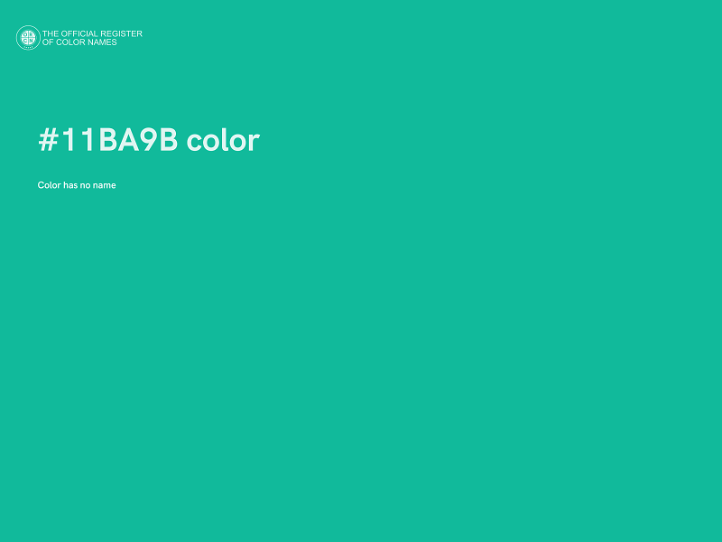 #11BA9B color image