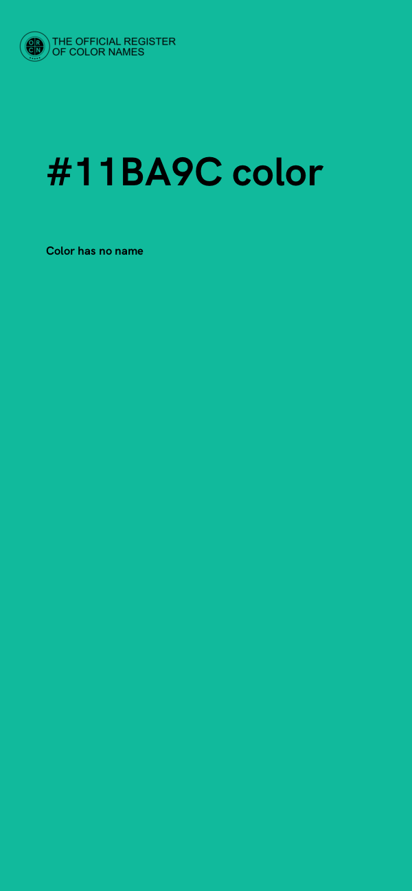 #11BA9C color image