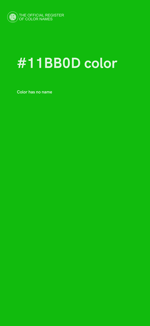 #11BB0D color image