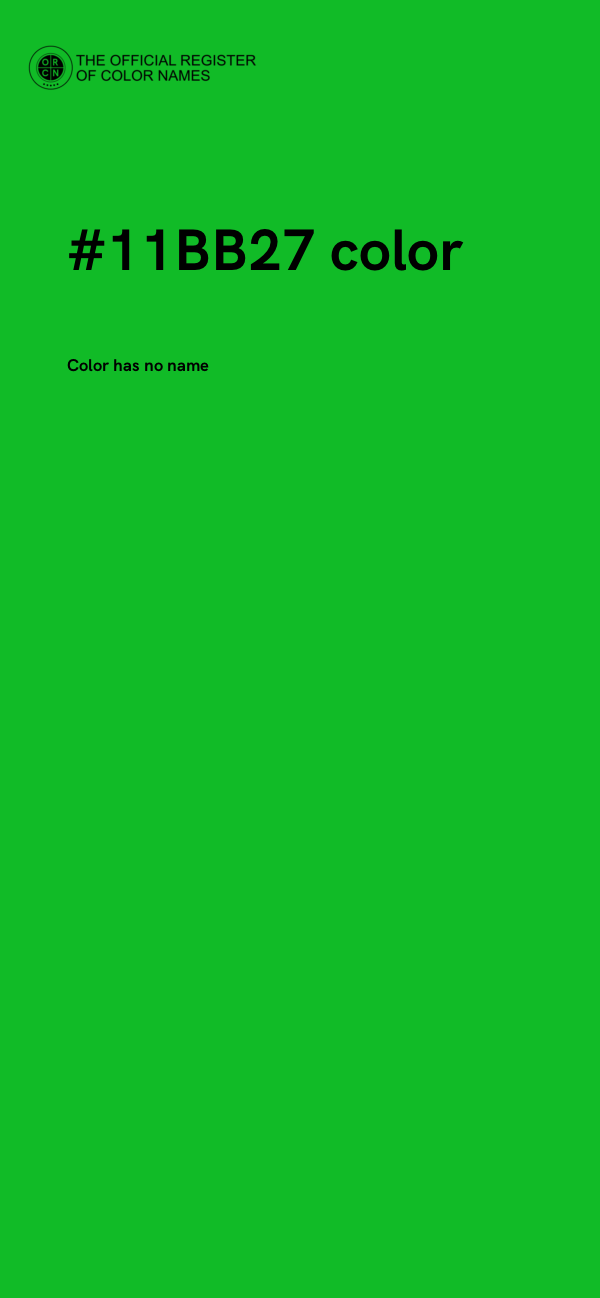 #11BB27 color image
