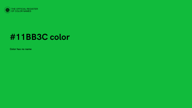 #11BB3C color image