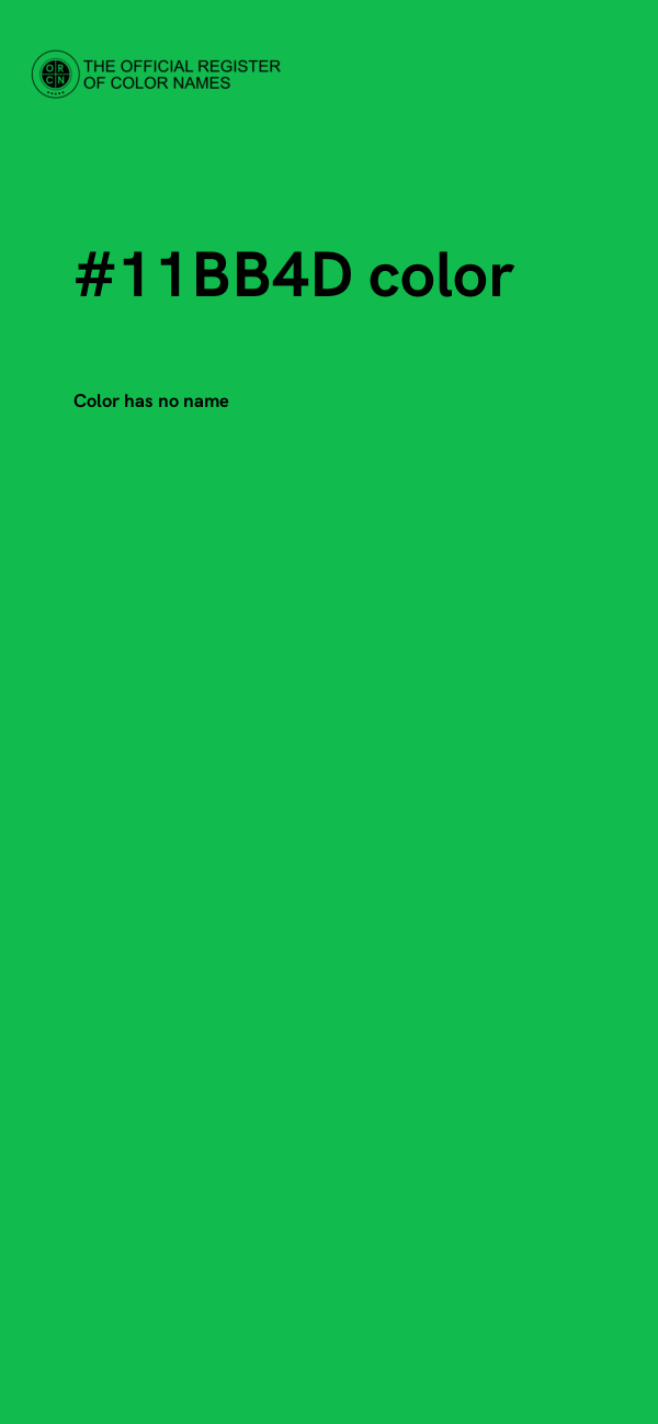 #11BB4D color image