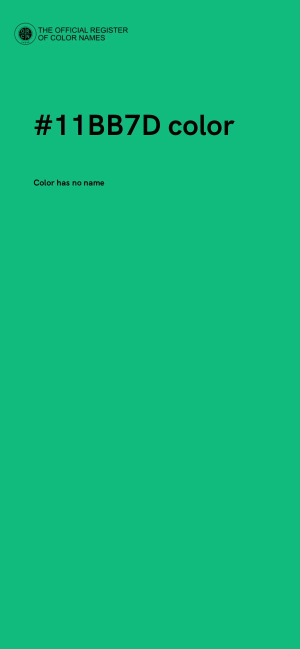 #11BB7D color image