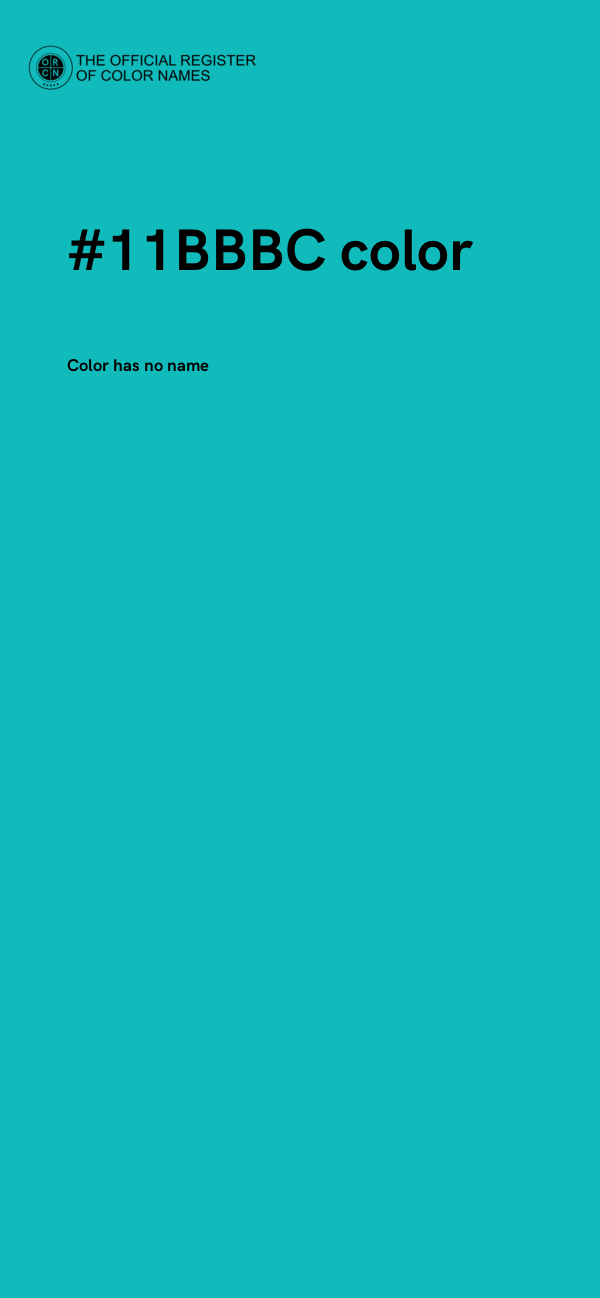#11BBBC color image