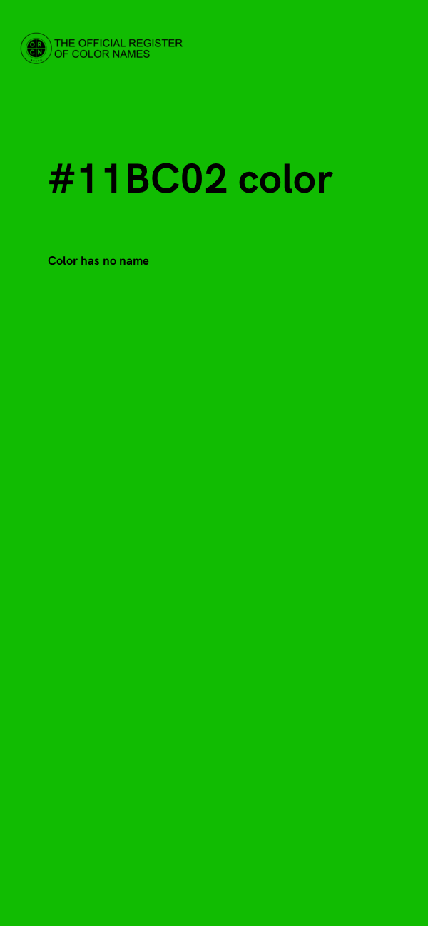 #11BC02 color image