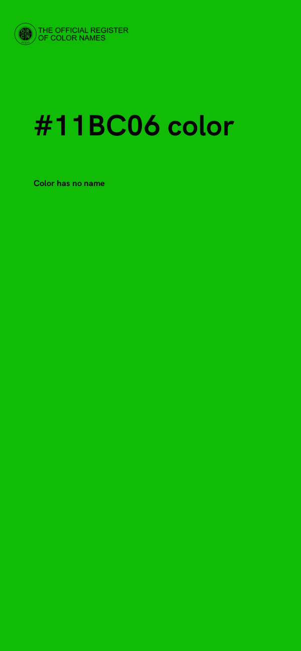 #11BC06 color image