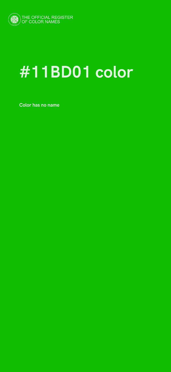 #11BD01 color image