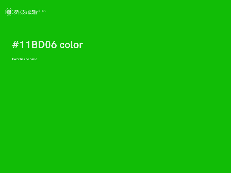 #11BD06 color image