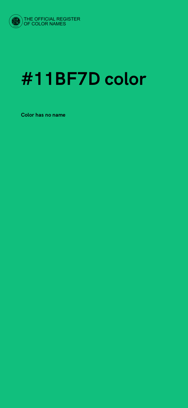 #11BF7D color image