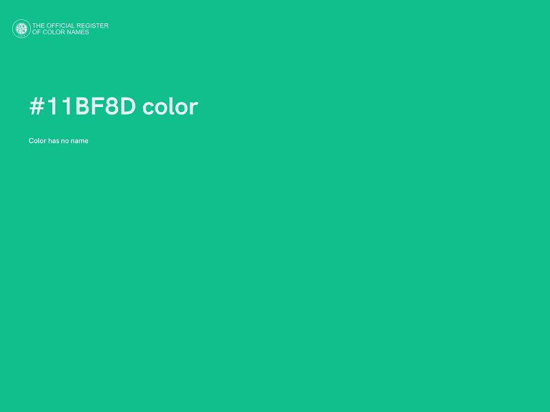 #11BF8D color image