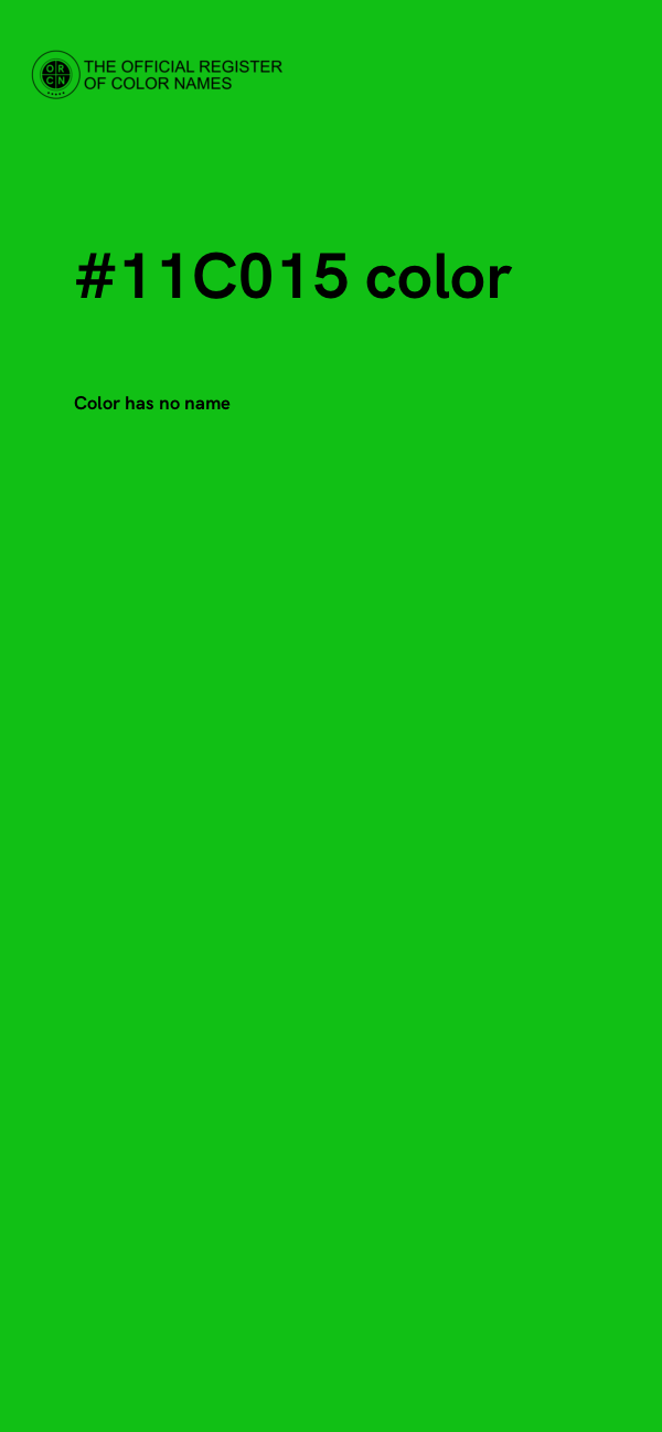#11C015 color image
