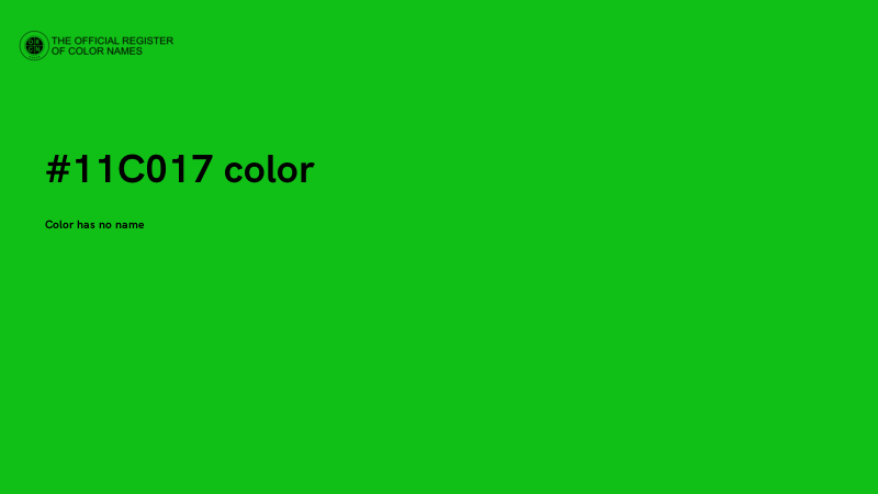 #11C017 color image
