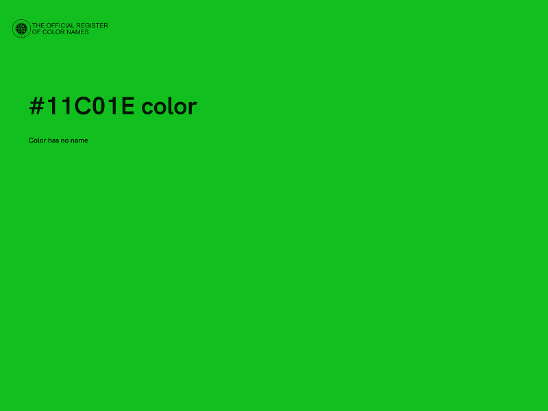 #11C01E color image