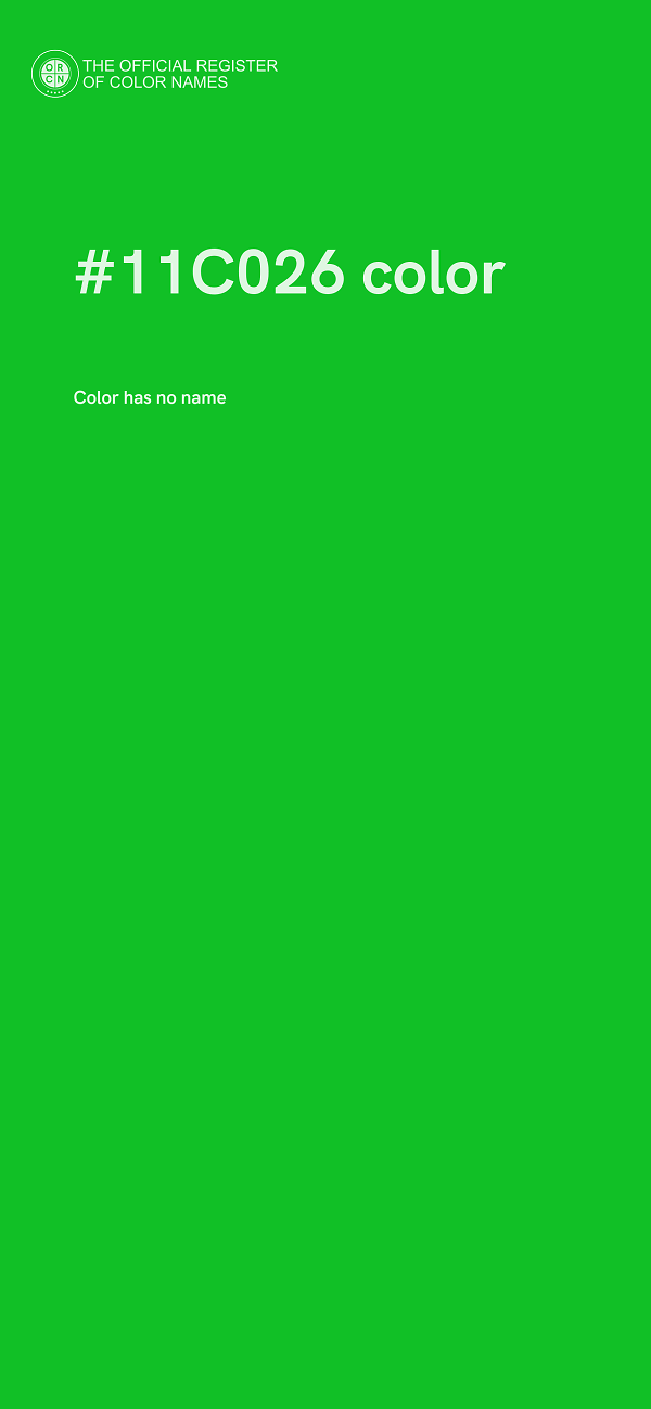#11C026 color image