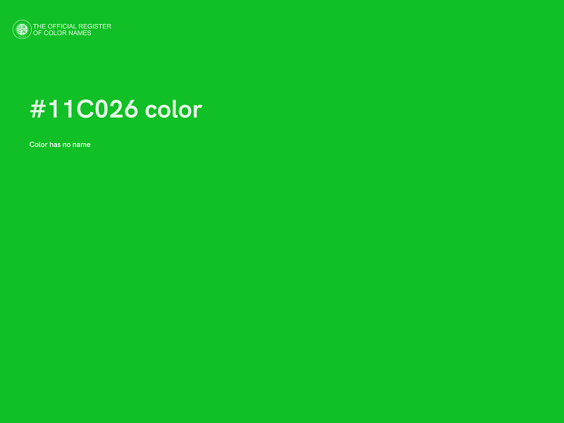 #11C026 color image