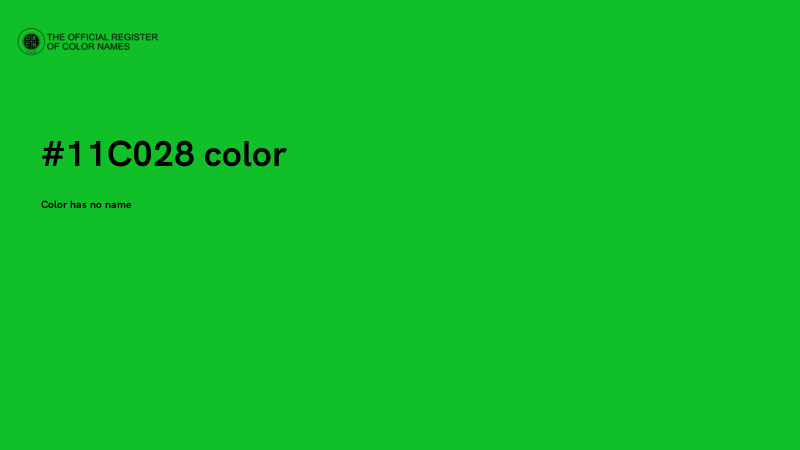 #11C028 color image