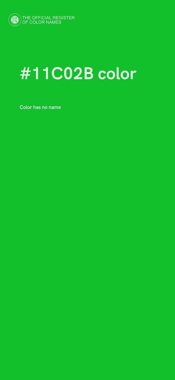 #11C02B color image