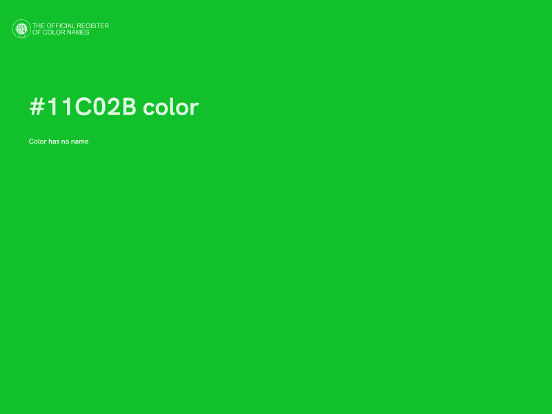 #11C02B color image