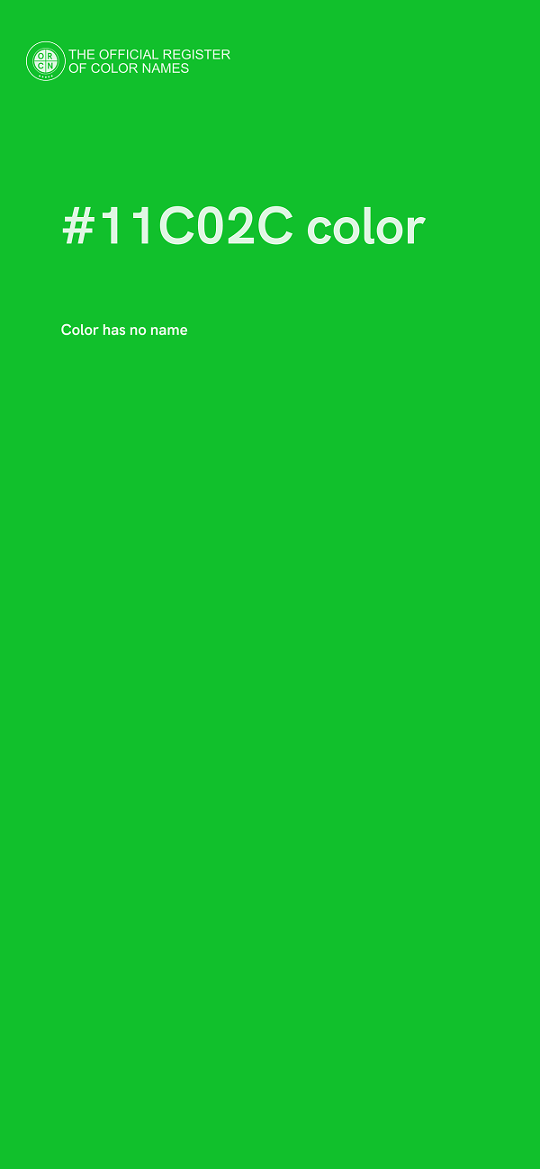 #11C02C color image