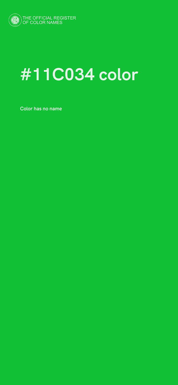 #11C034 color image