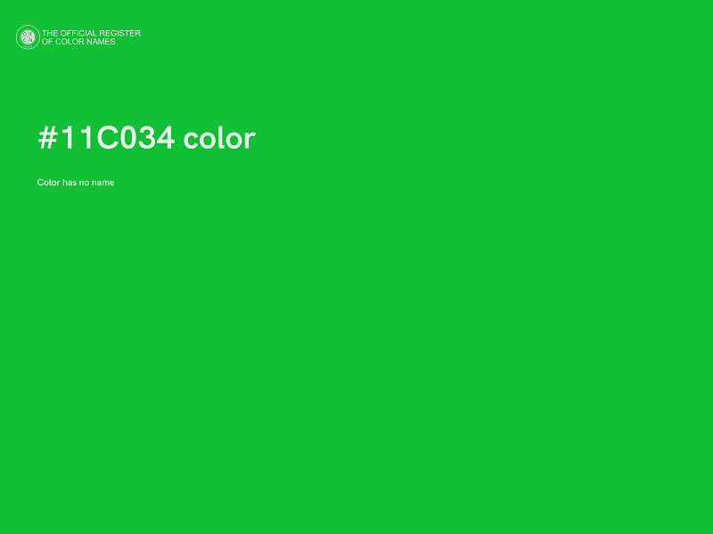 #11C034 color image