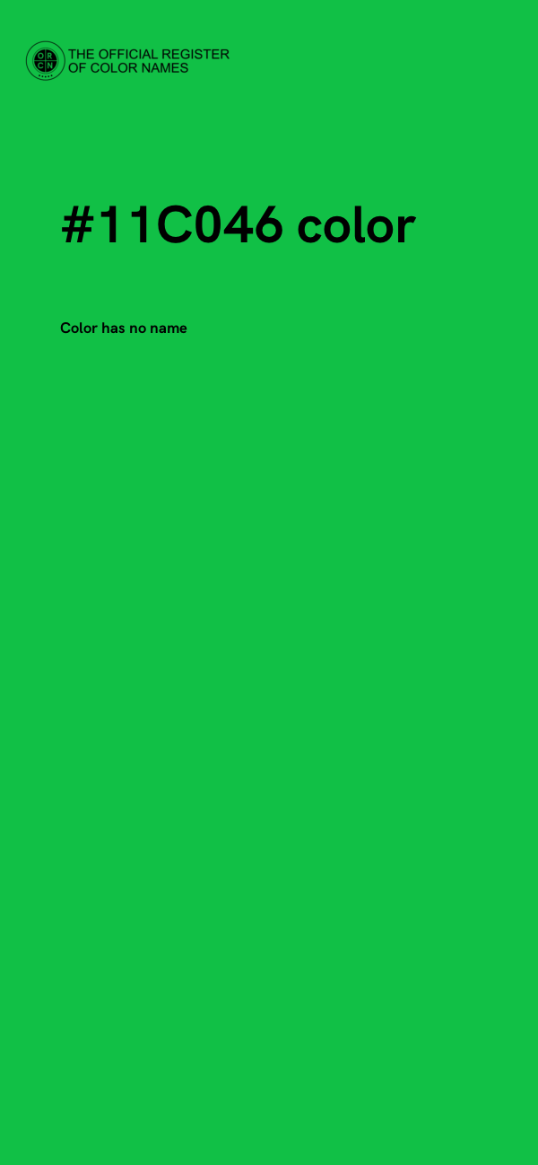 #11C046 color image