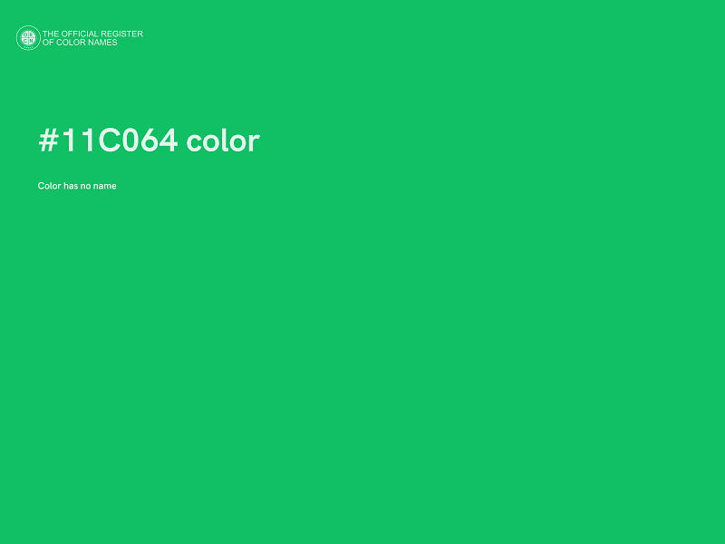 #11C064 color image