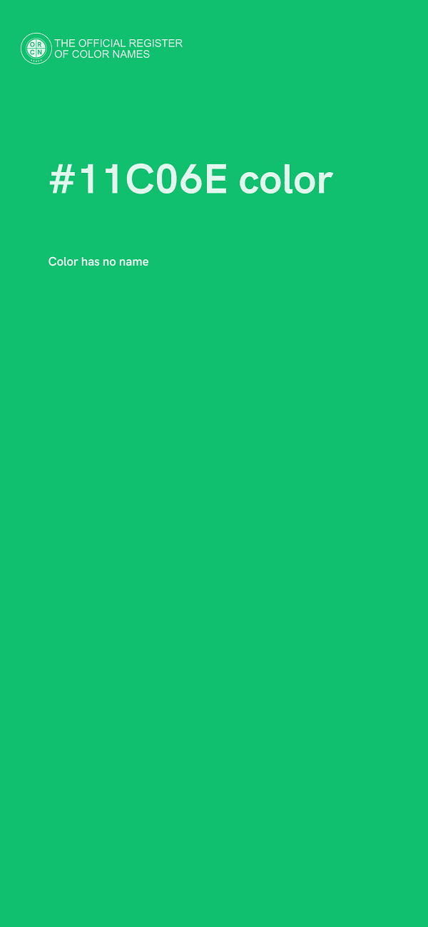 #11C06E color image