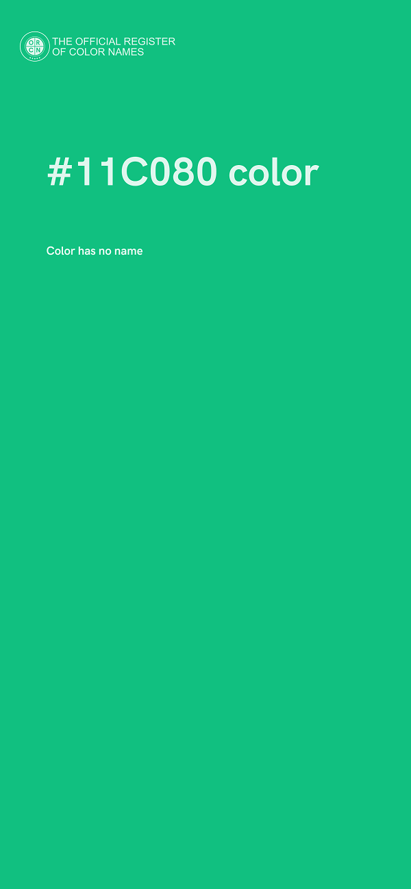 #11C080 color image