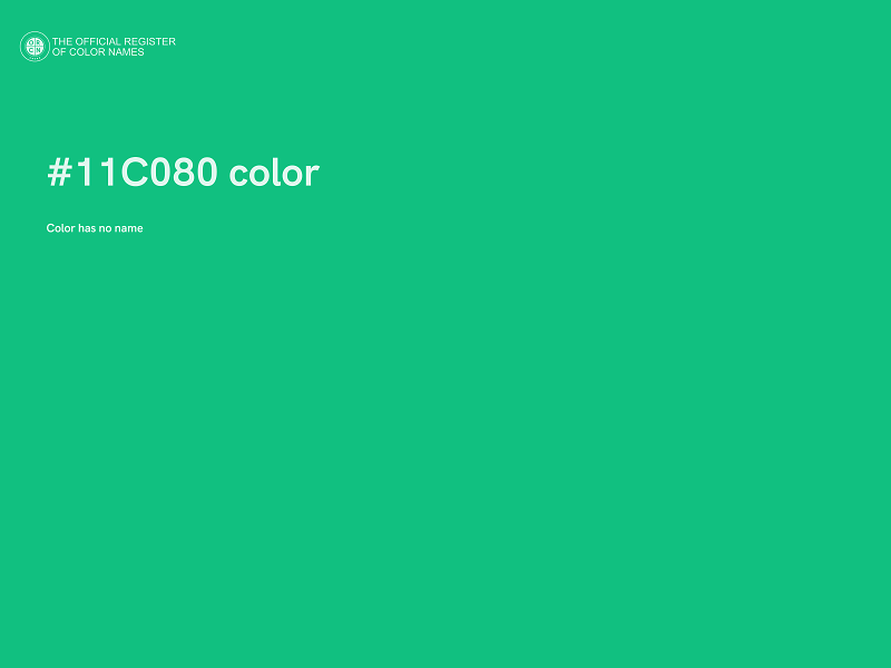 #11C080 color image