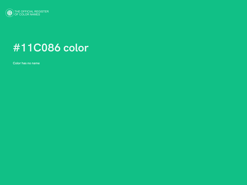 #11C086 color image