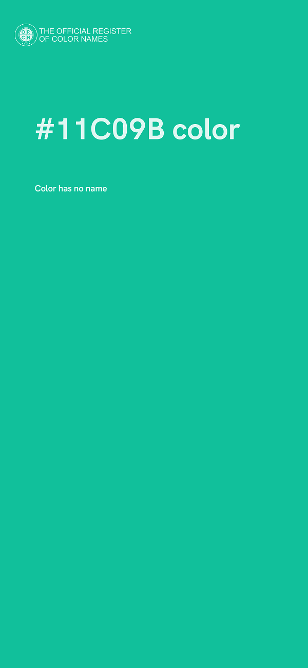 #11C09B color image