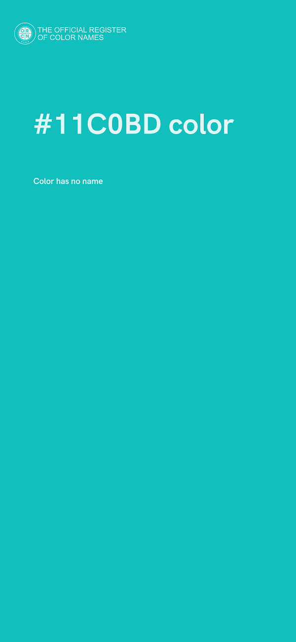 #11C0BD color image