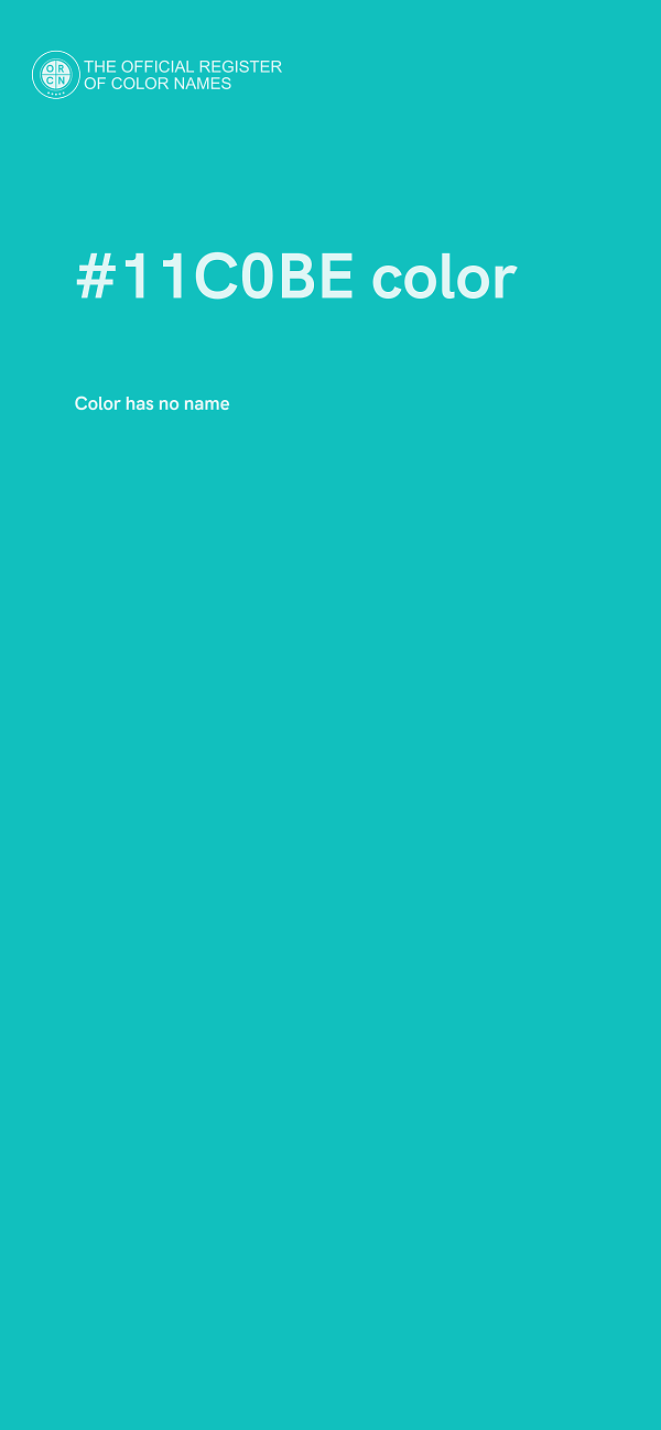 #11C0BE color image