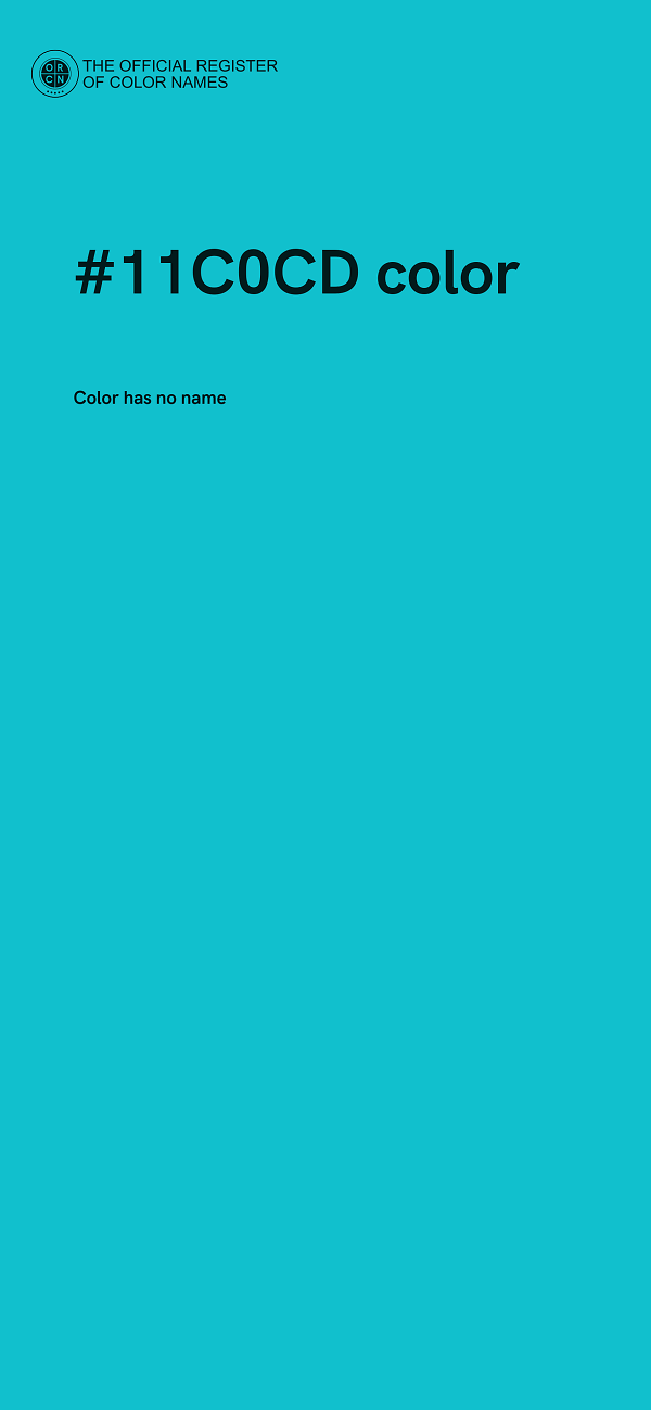 #11C0CD color image