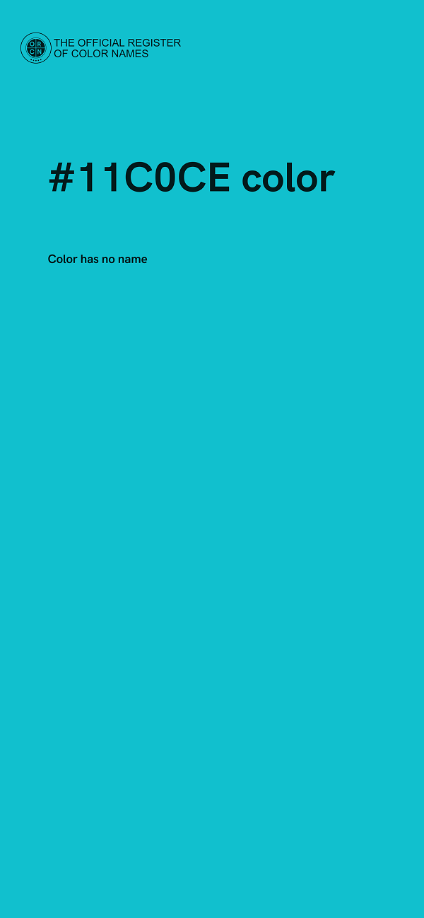 #11C0CE color image