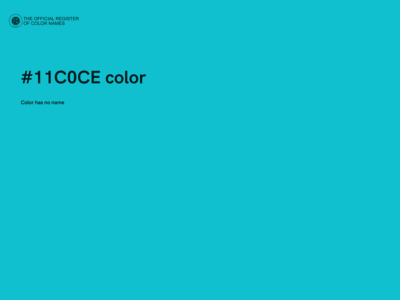 #11C0CE color image