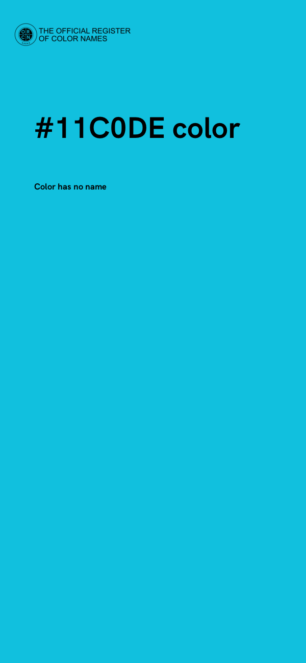 #11C0DE color image