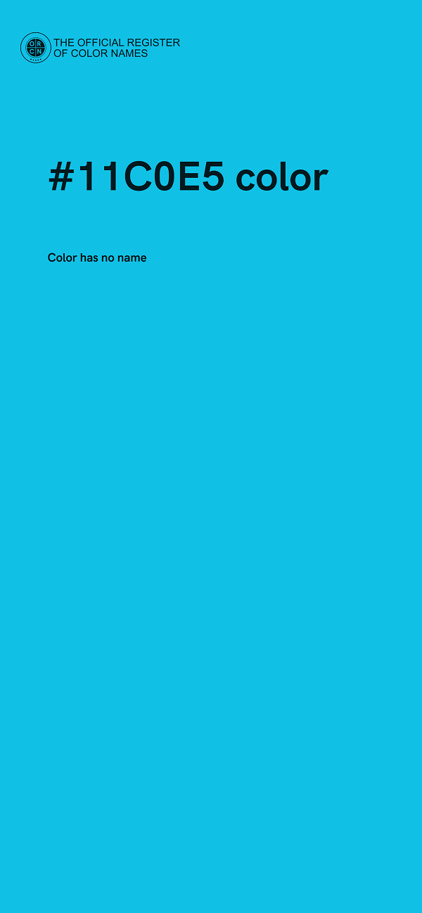 #11C0E5 color image