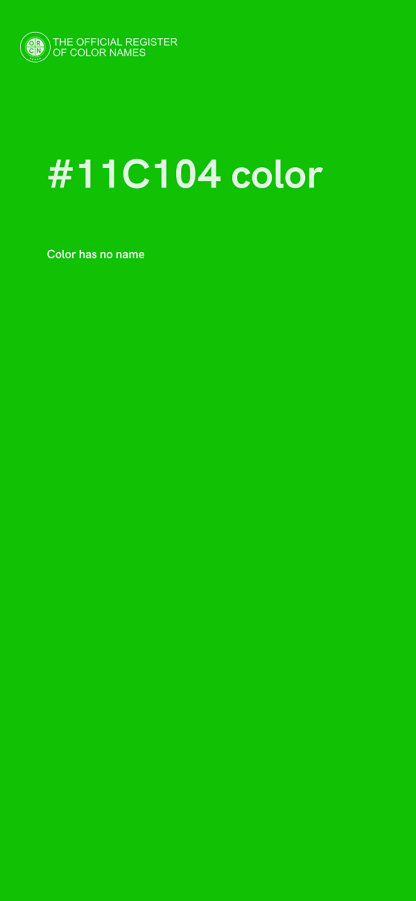 #11C104 color image