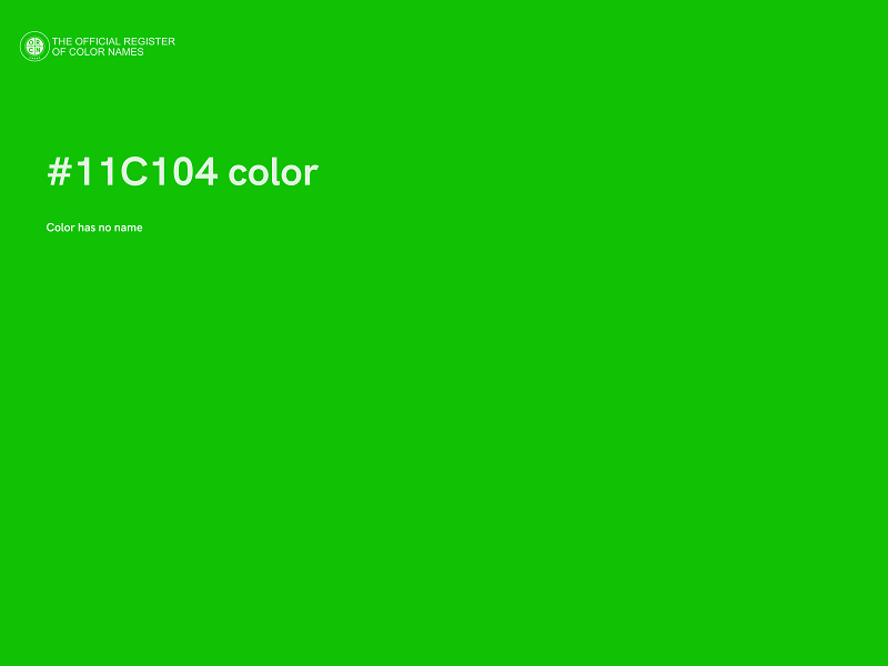 #11C104 color image