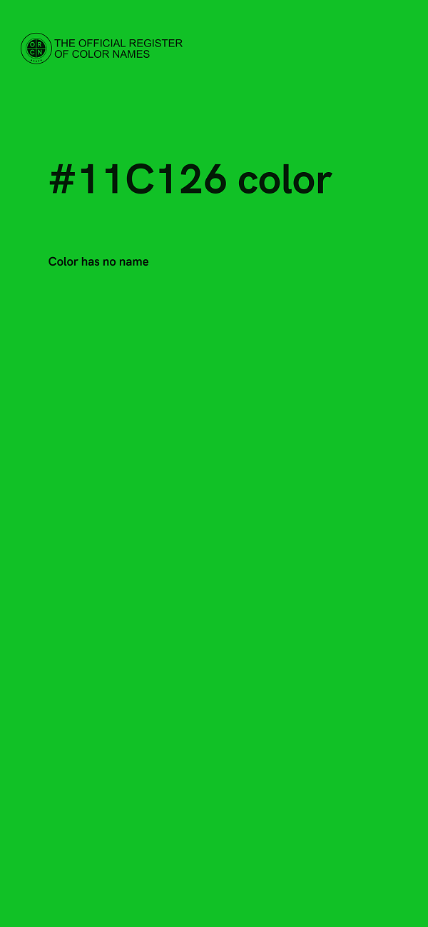 #11C126 color image