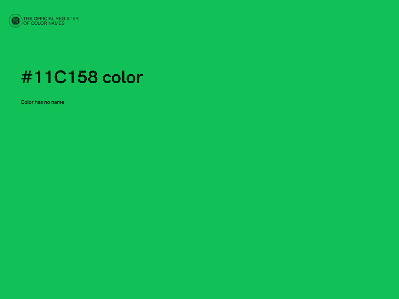 #11C158 color image