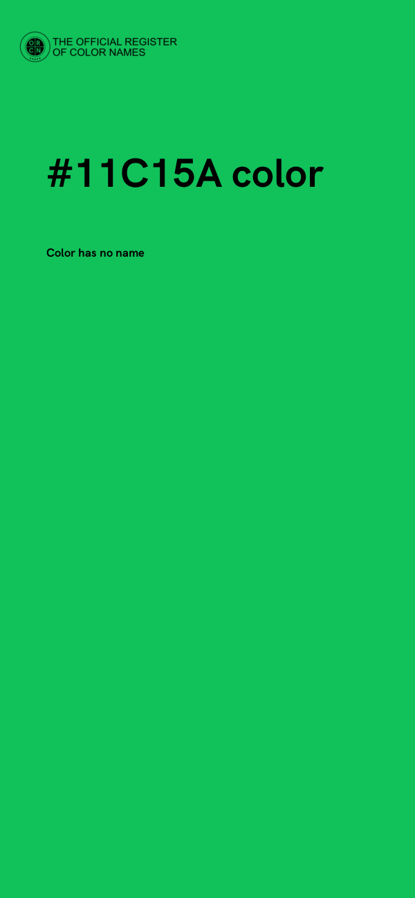#11C15A color image