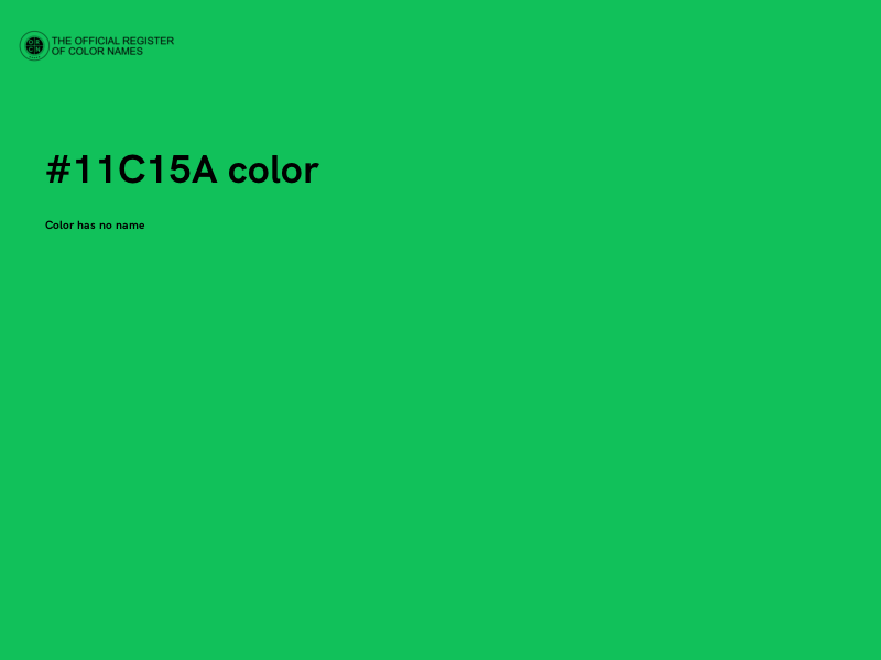 #11C15A color image