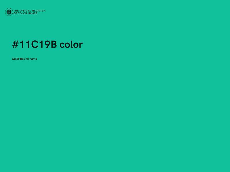 #11C19B color image